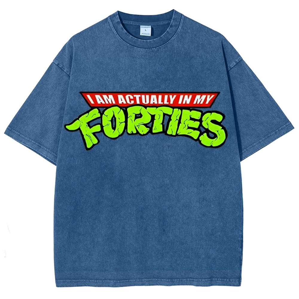 I Am Actually In My Forties Vintage Distressed T-shirt