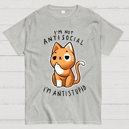 I'm not Antisocial, I'm Antistupid Geek T-Shirt