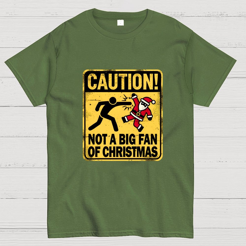 Christmas Caution Geek T-Shirt