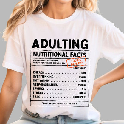 Adulting Facts Geek T-Shirt