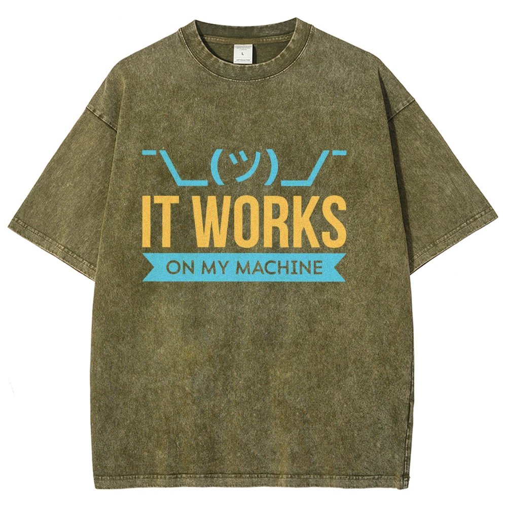 It Works On My Machine Vintage Distressed T-shirt