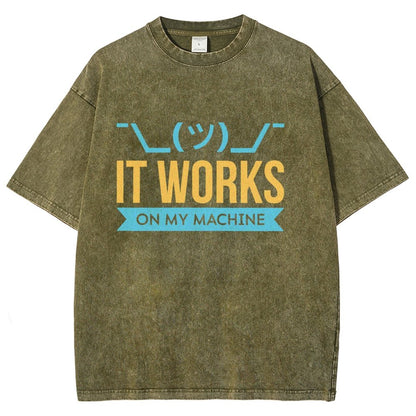 It Works On My Machine Vintage Distressed T-shirt