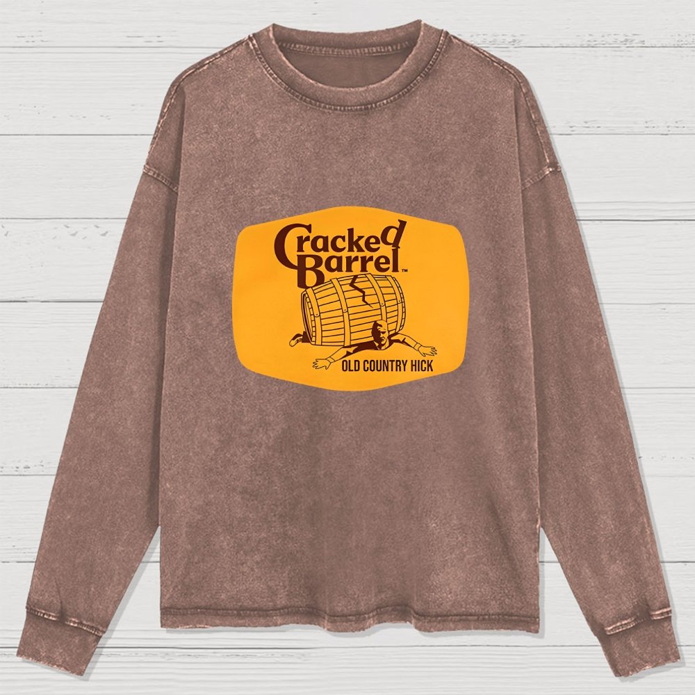 Cracked Barrel Old Country Hick Washed Long Sleeve Tee