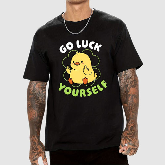 Go Luck Yourself Duck Geek T-Shirt
