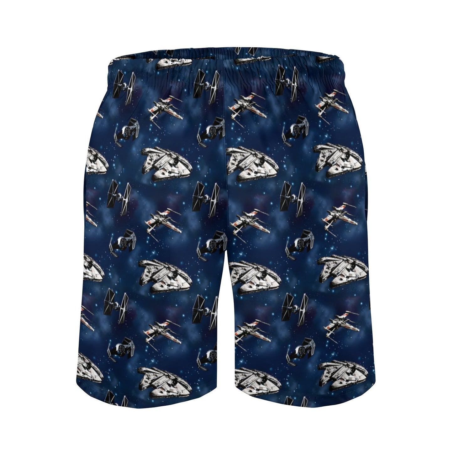 Space WarBlue Ships Geek Shorts