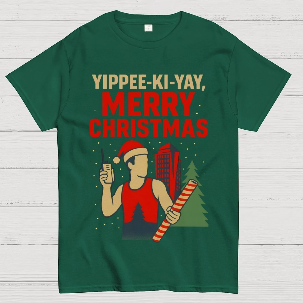 Yippee-Ki-Yay Merry Christmas Geek T-Shirt