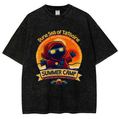Sandy Sea Summer Camp Vintage Distressed T-shirt