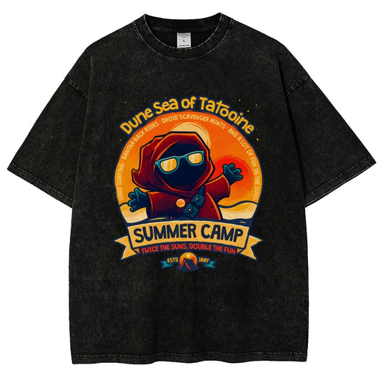 Sandy Sea Summer Camp Vintage Distressed T-shirt