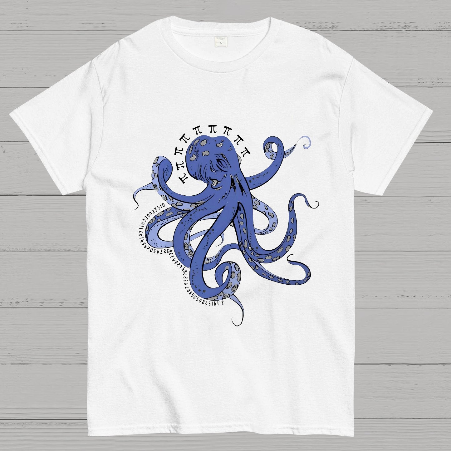 Funny Pi Day Octopus Geeky T-Shirt