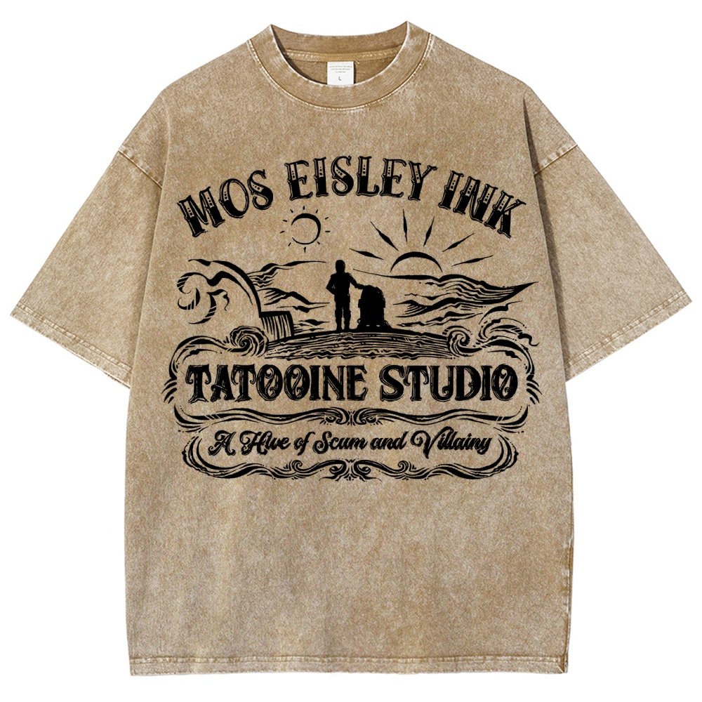 Tattoo-ine Studio Vintage Distressed T-shirt