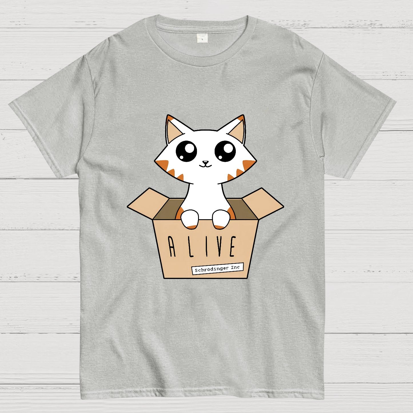 Schrödinger's Cat Glow in the Dark Nerdy T-Shirt