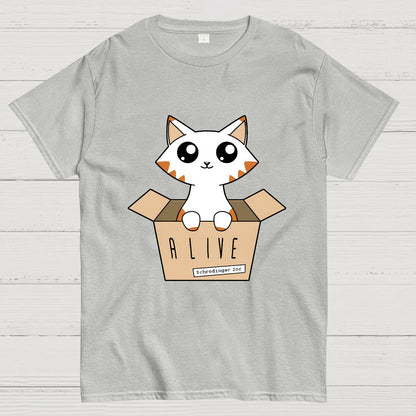 Schrödinger's Cat Glow in the Dark Nerdy T-Shirt