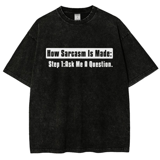 Step 2 Sarcasm Vintage Distressed T-shirt