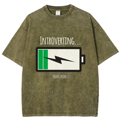 Introverting Vintage Distressed T-shirt