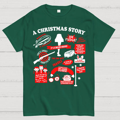 Christmas Story Quotes Geek T-Shirt