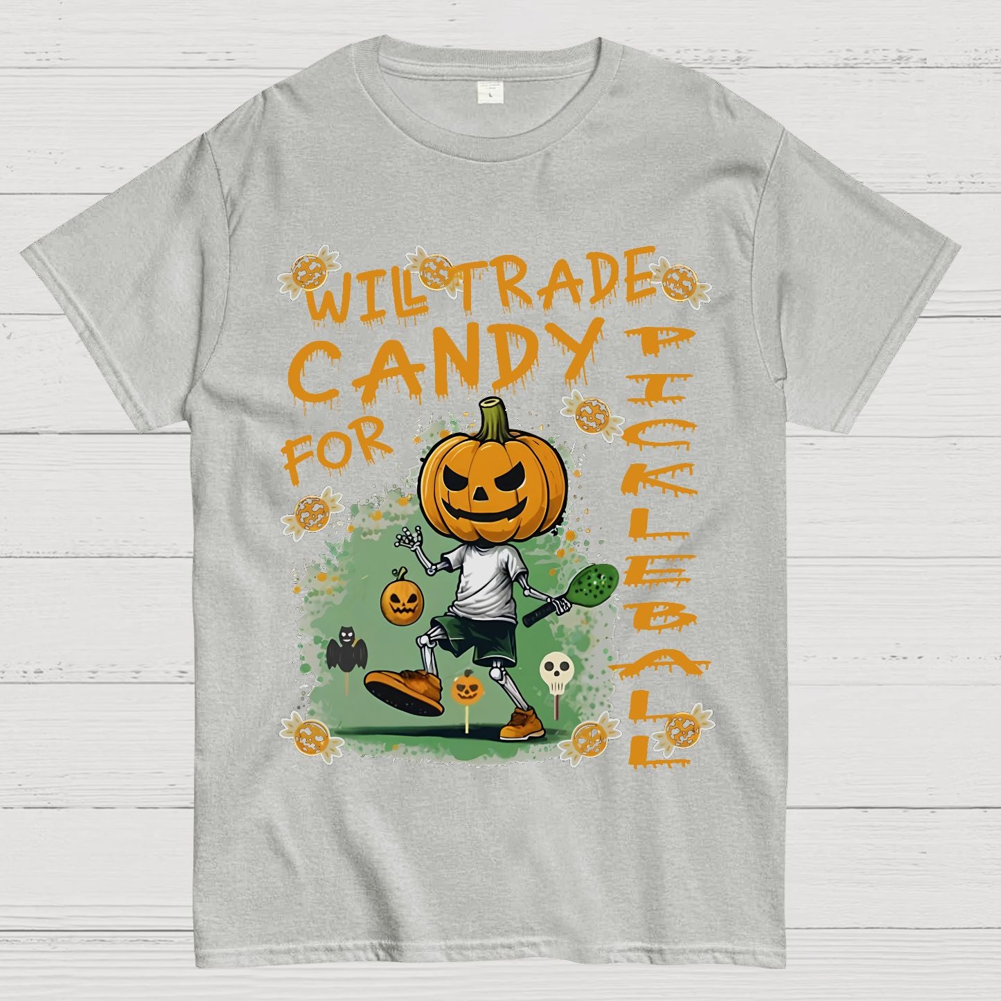 Halloween Pumpkin Man Geeky T-Shirt
