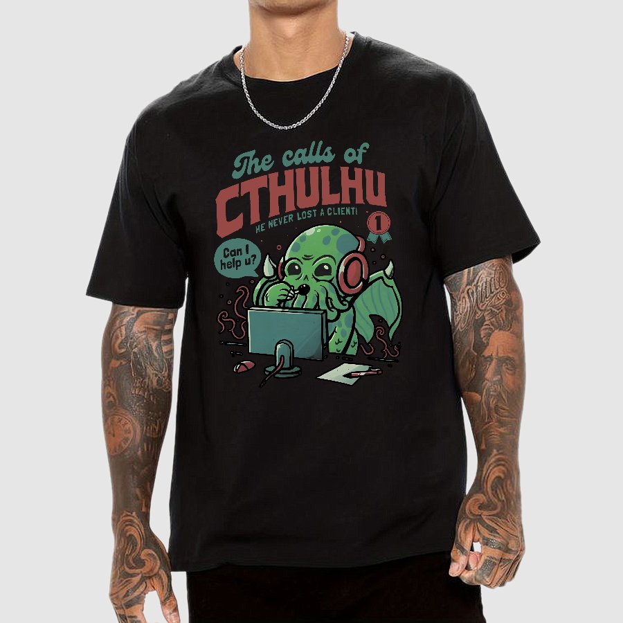 Cthulhu Customer Service Geek T-Shirt