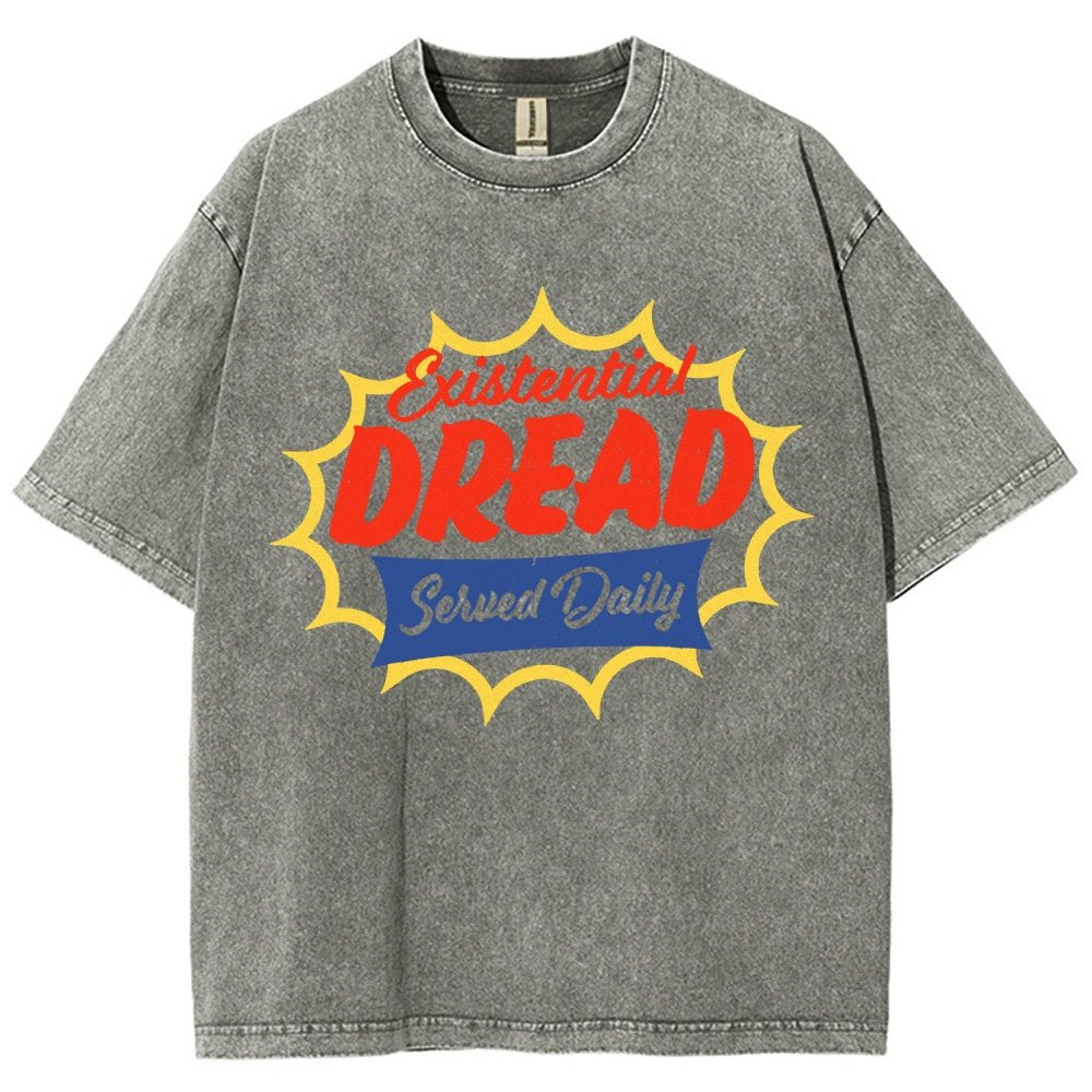 Existential Dread Vintage Distressed T-shirt