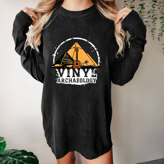 Vinyl Archaeology Washed Long Sleeve Tee