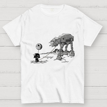 Empire Robot Dog-Planet Battles Geek T-Shirt