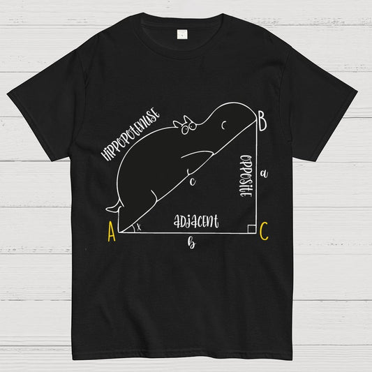 Interesting Math, Cute Hippo, Math Geek T-Shirt