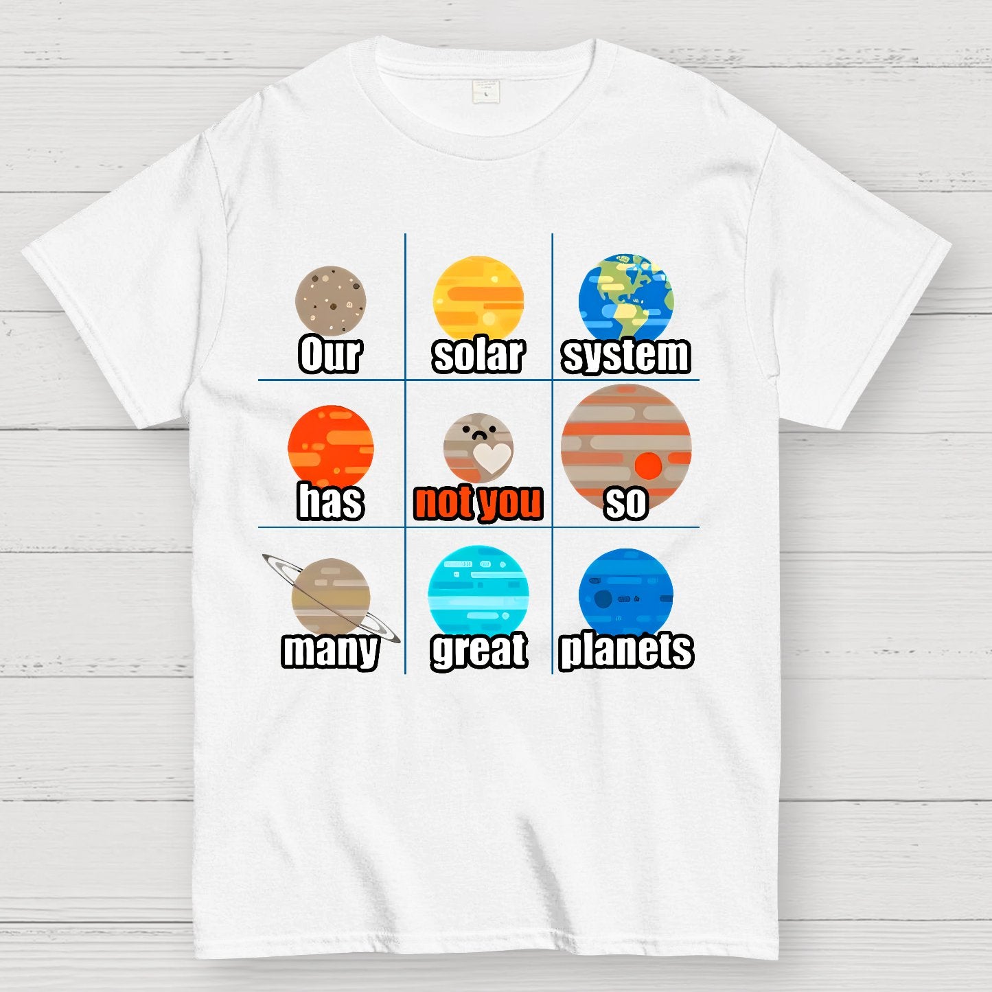 Not You, Pluto Nerd Geek T-Shirt