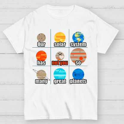 Not You, Pluto Nerd Geek T-Shirt