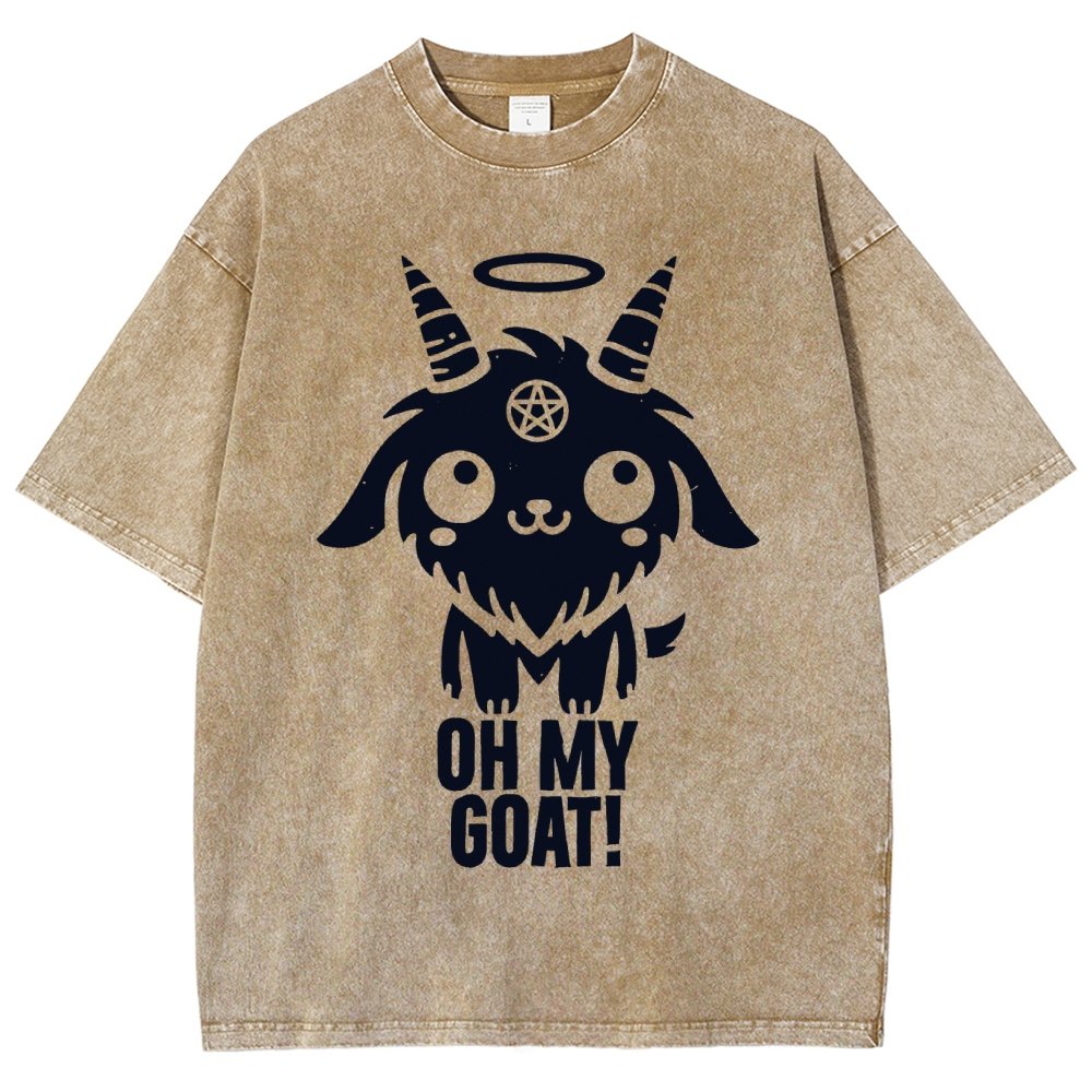 Oh my goat Vintage Distressed T-shirt