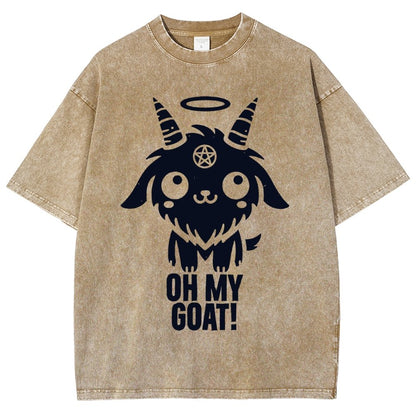 Oh my goat Vintage Distressed T-shirt