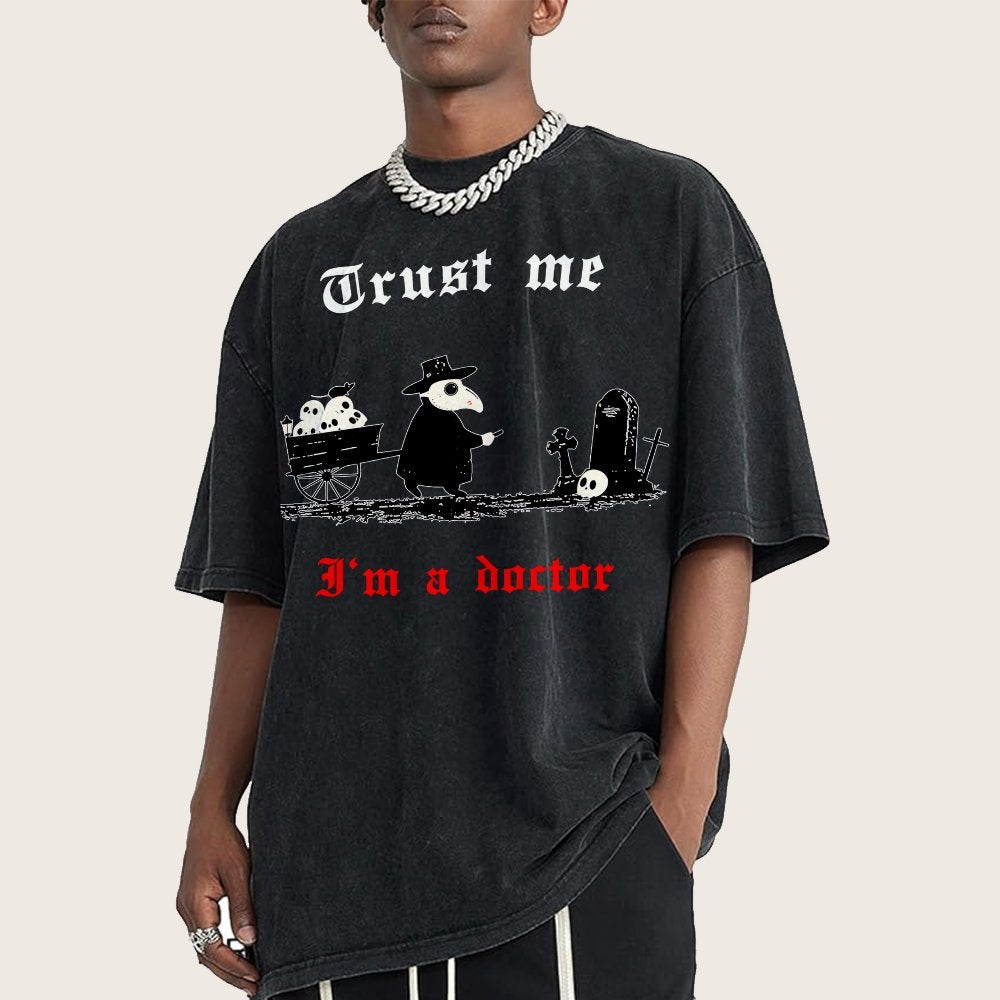 Trust Me I'm A Doctor Vintage Distressed T-shirt