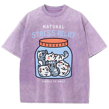 Natural Stress Relief Vintage Distressed T-shirt