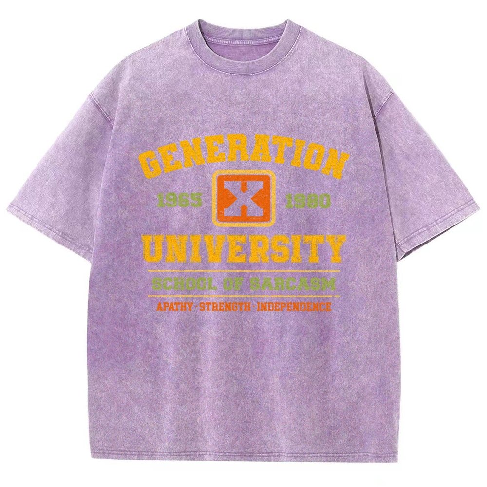 Generation X University Vintage Distressed T-shirt
