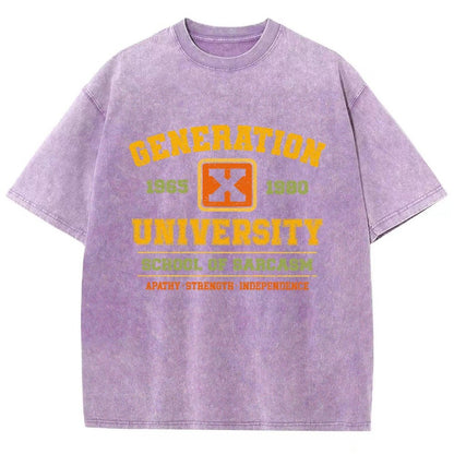 Generation X University Vintage Distressed T-shirt
