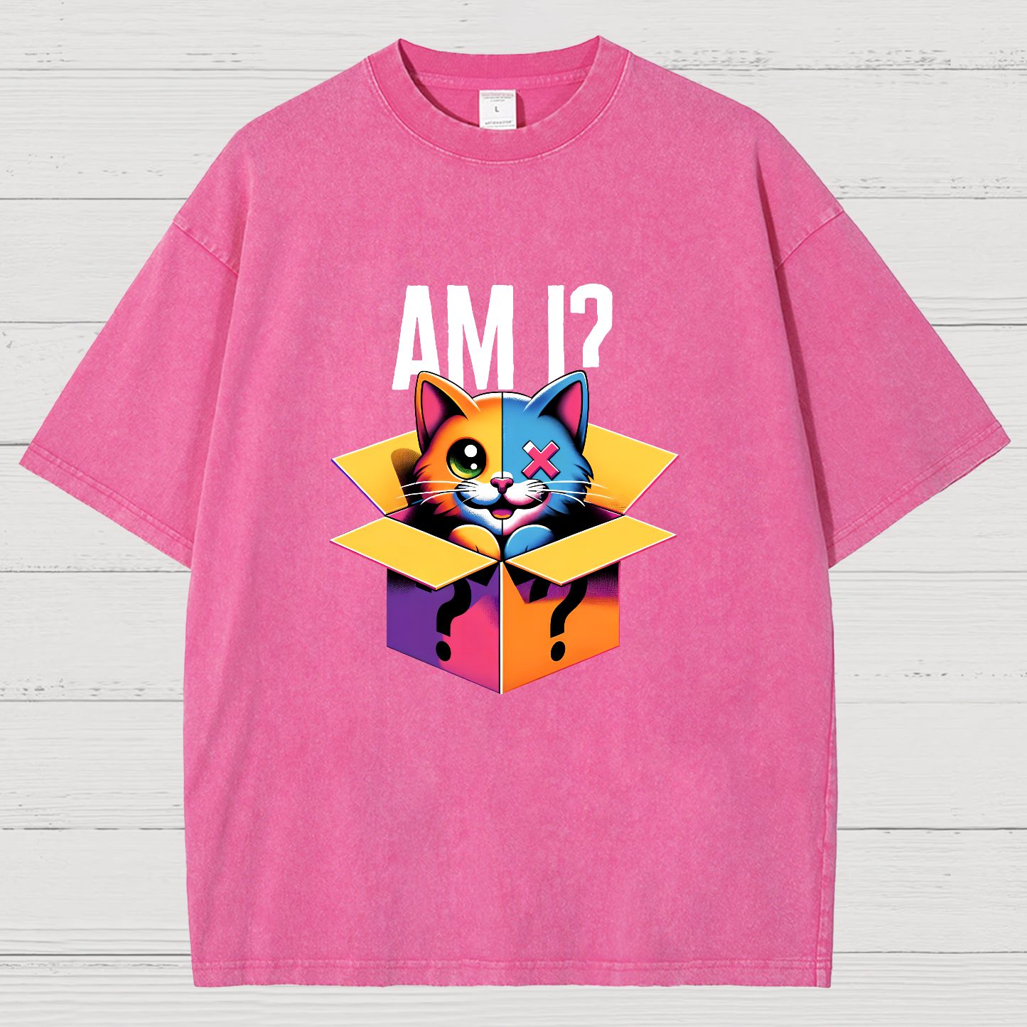 Schrodinger's Cat Shirt, Am I Vintage Distressed T-shirt