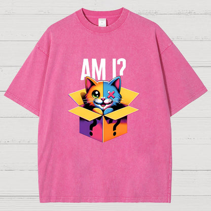 Schrodinger's Cat Shirt, Am I Vintage Distressed T-shirt