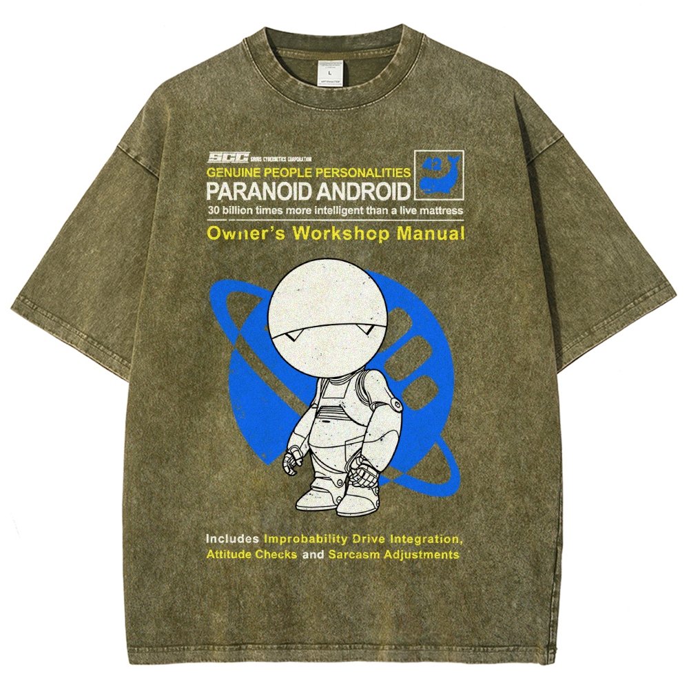 Mysterious Android Manual Vintage Distressed T-shirt