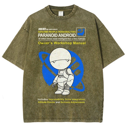 Mysterious Android Manual Vintage Distressed T-shirt