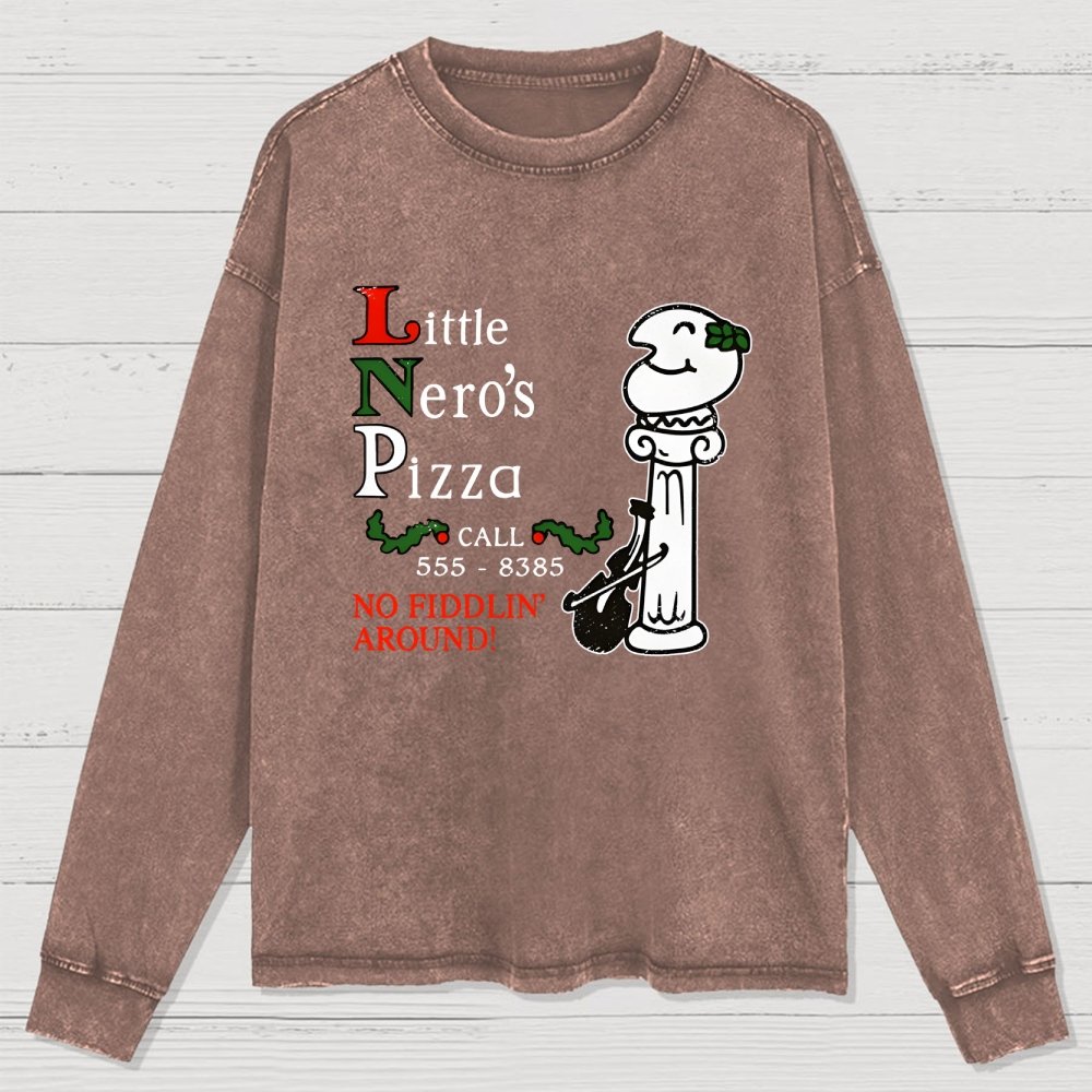 Local Pizza Joint Washed Long Sleeve Tee