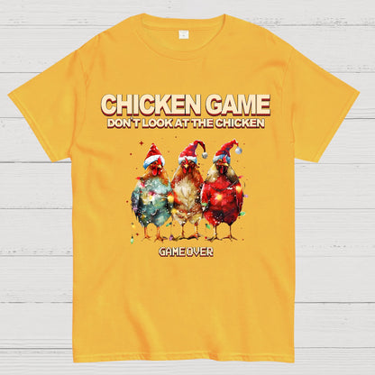Chicken Game Christmas Geek T-Shirt