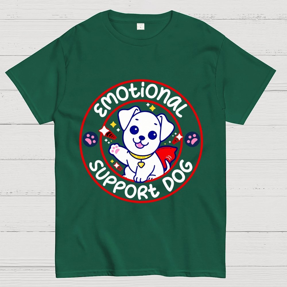 Emotional Support Dog Unisex Geek T-Shirt