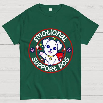 Emotional Support Dog Unisex Geek T-Shirt