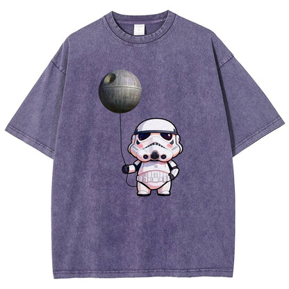 Soldiers playing with balloons Vintage Distressed T-shirt
