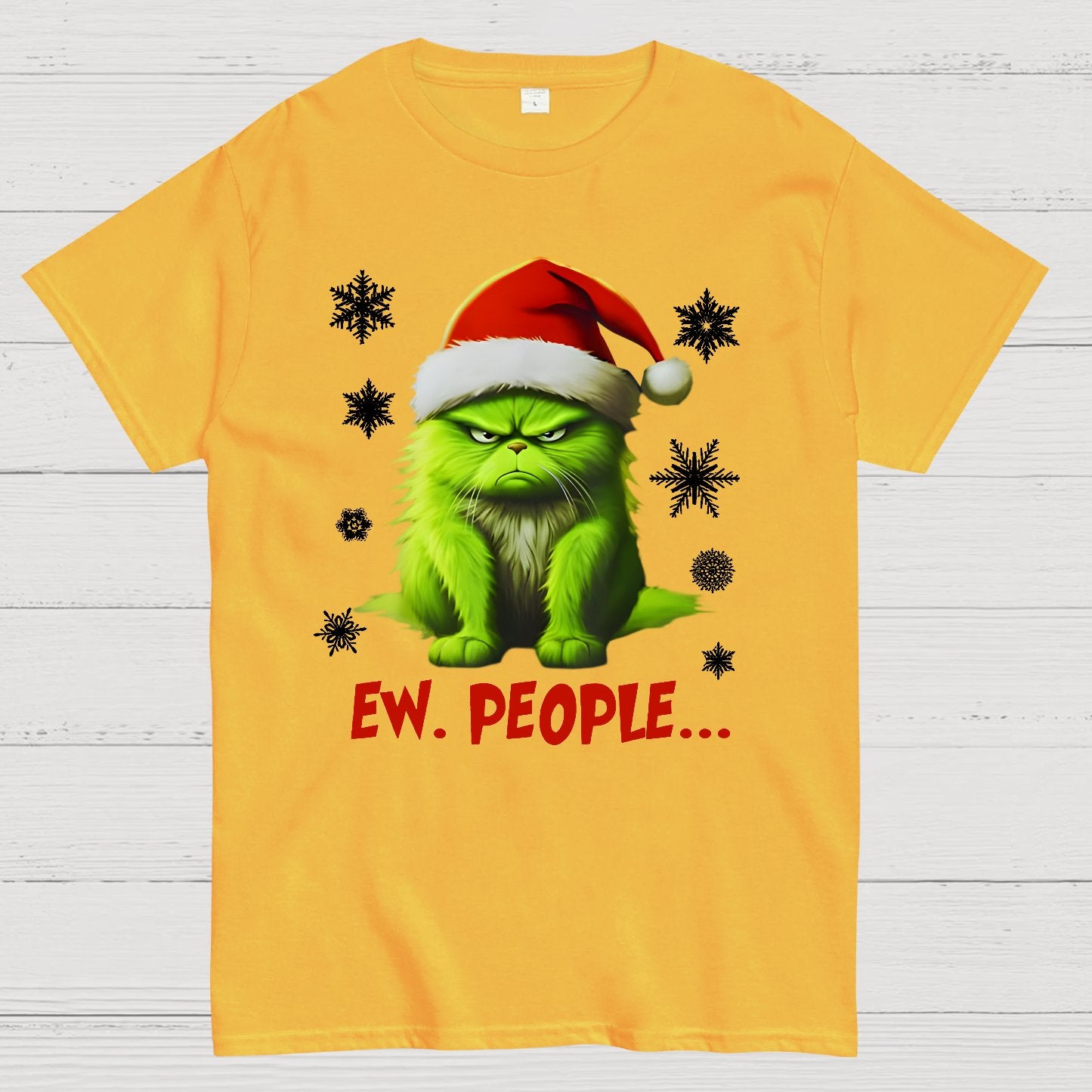 Funny Christmas Cat Geek T-Shirt