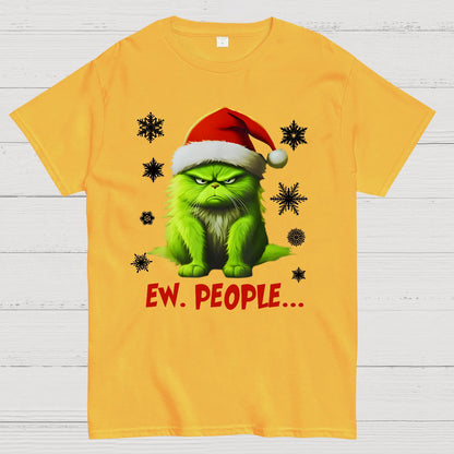 Funny Christmas Cat Geek T-Shirt