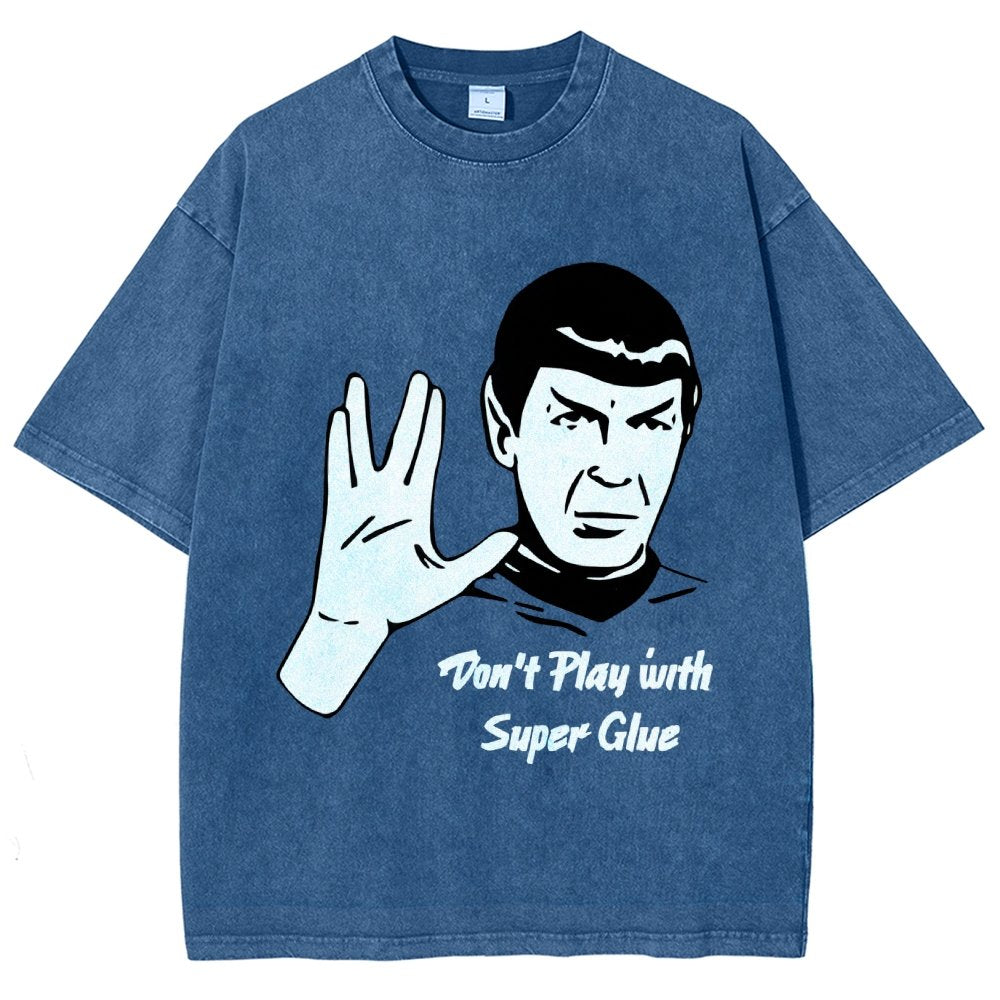 Don't Play With Superglue  Vintage Distressed T-shirt