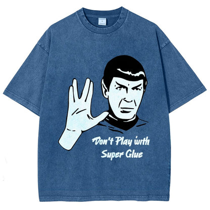 Don't Play With Superglue  Vintage Distressed T-shirt
