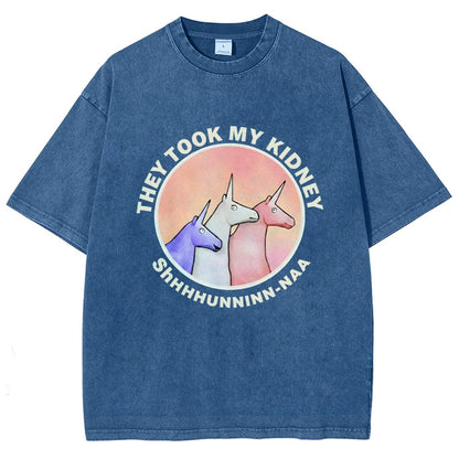 They Took My Kidney Vintage Distressed T-shirt
