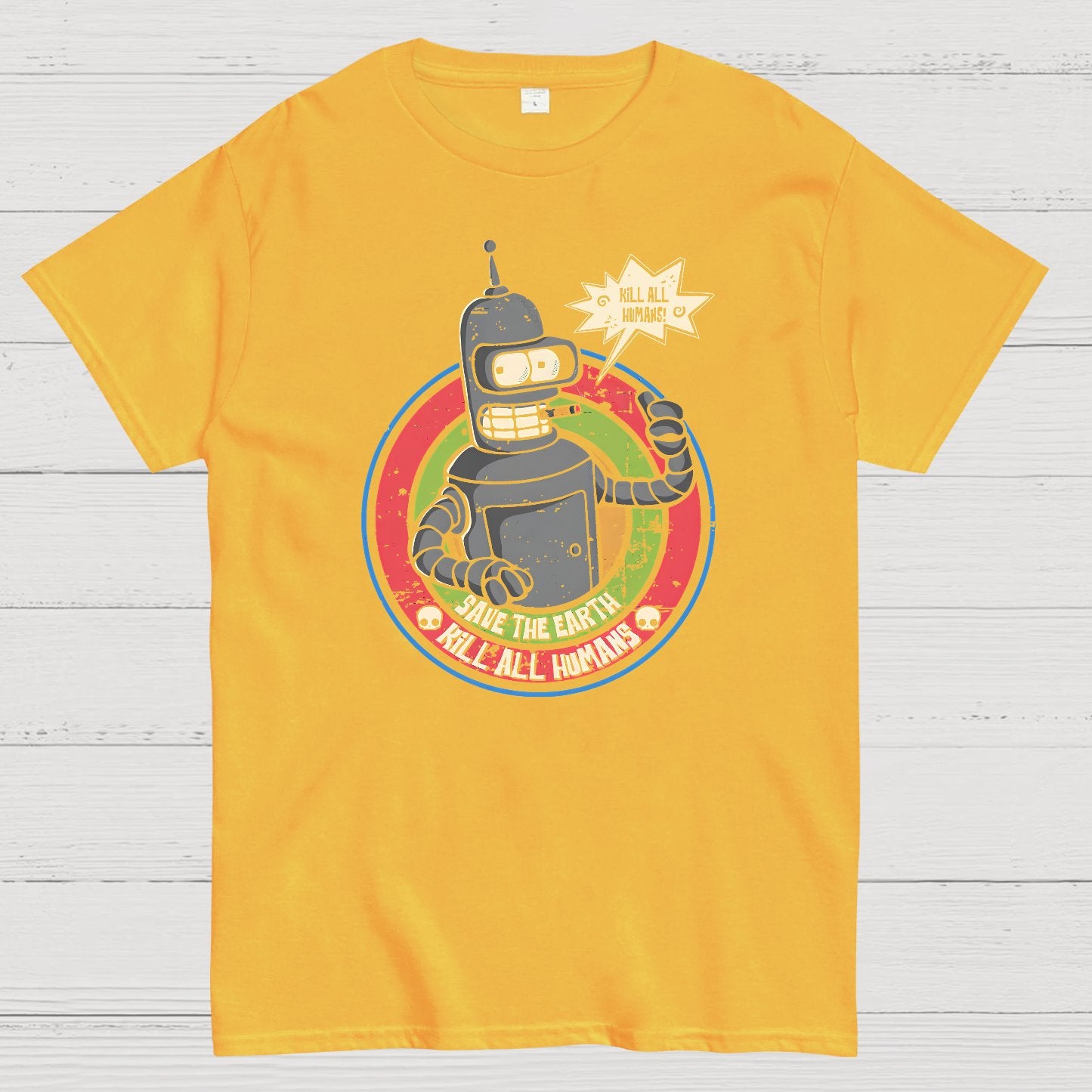 Save The Earth And Kill All Humans Nerdy T-Shirt