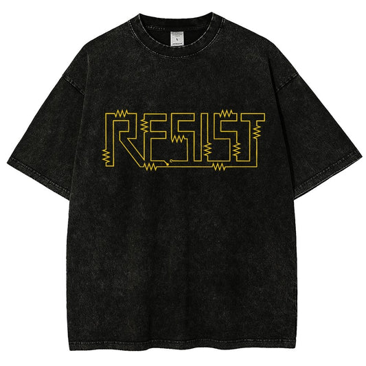 Resist Vintage Distressed T-shirt