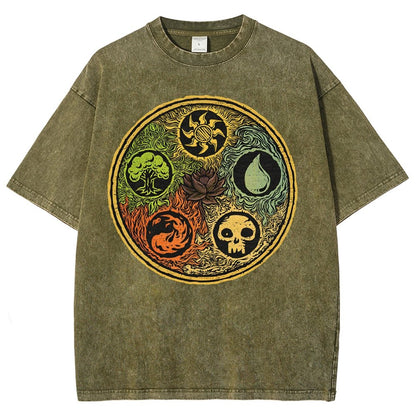 Black Lotus Vintage Distressed T-shirt